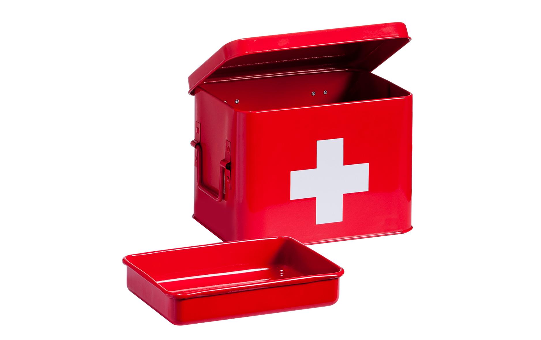 Zeller Present Erste Hilfe Schrank 21.5 x 16 x 16 cm, Rot Zeller Present Erste Hilfe Schrank 21.5 x 16 x 16 cm, Rot