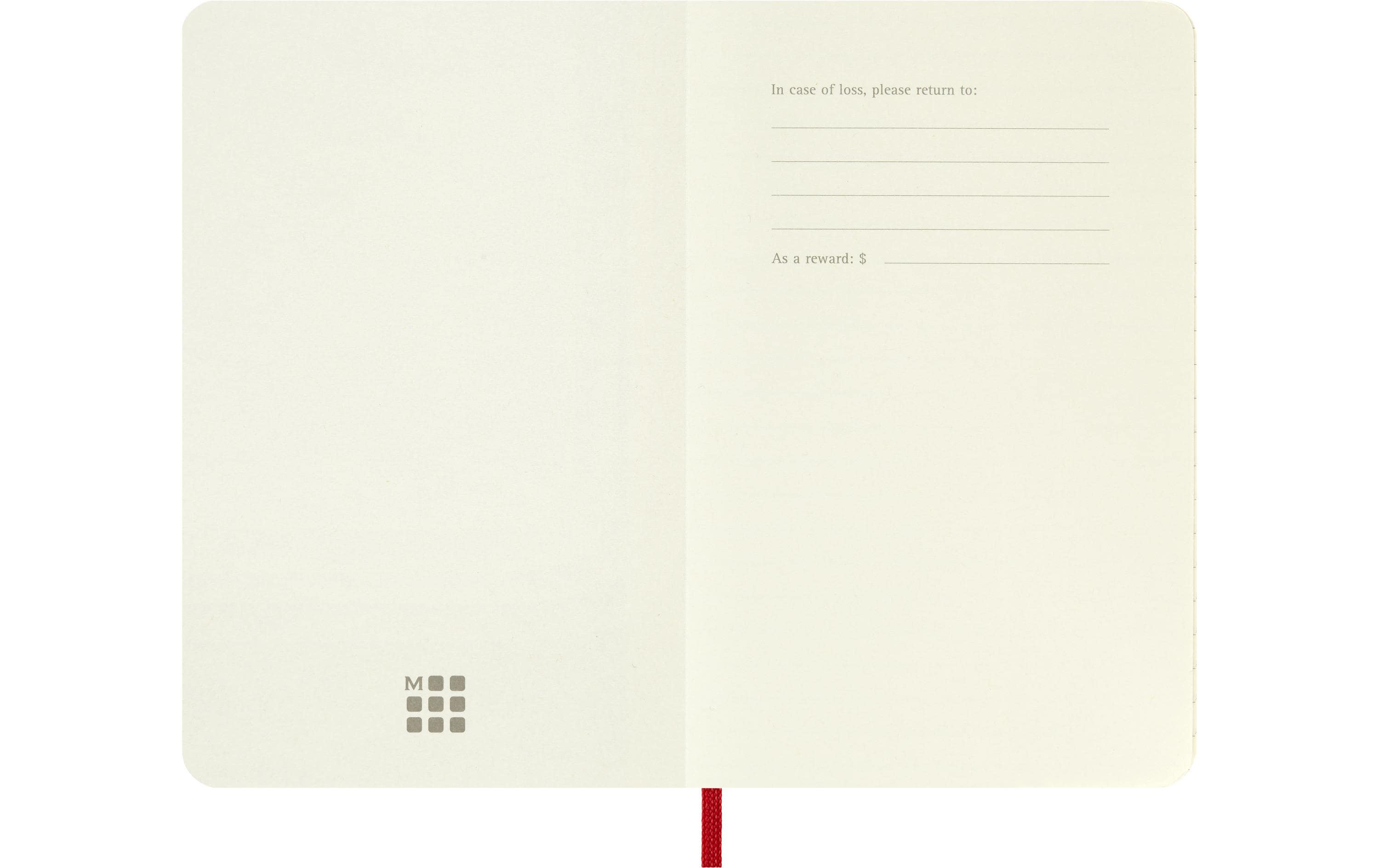 Moleskine Notizbuch Classic A6, Liniert, Softcover Scharlachrot