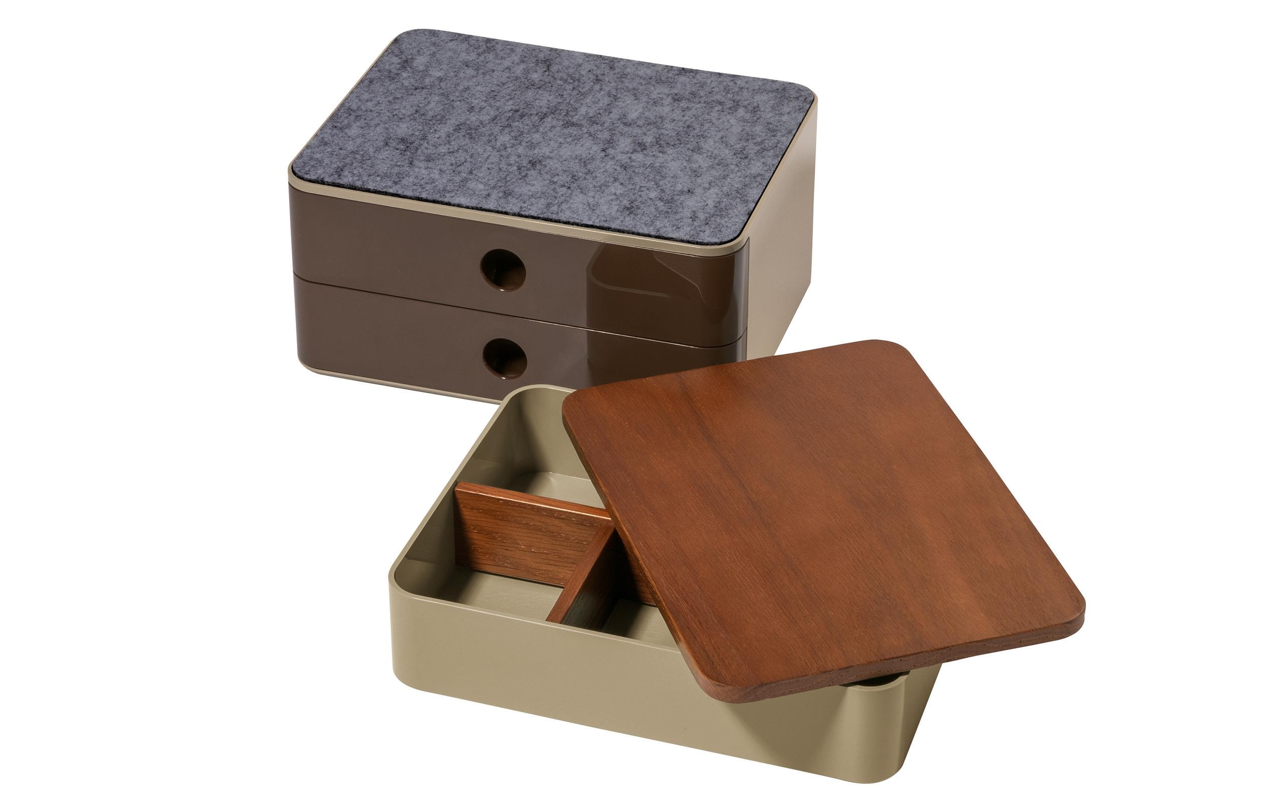 HAN Schubladenbox Allison Smart-Box Plus 2 Schubladen, Braun