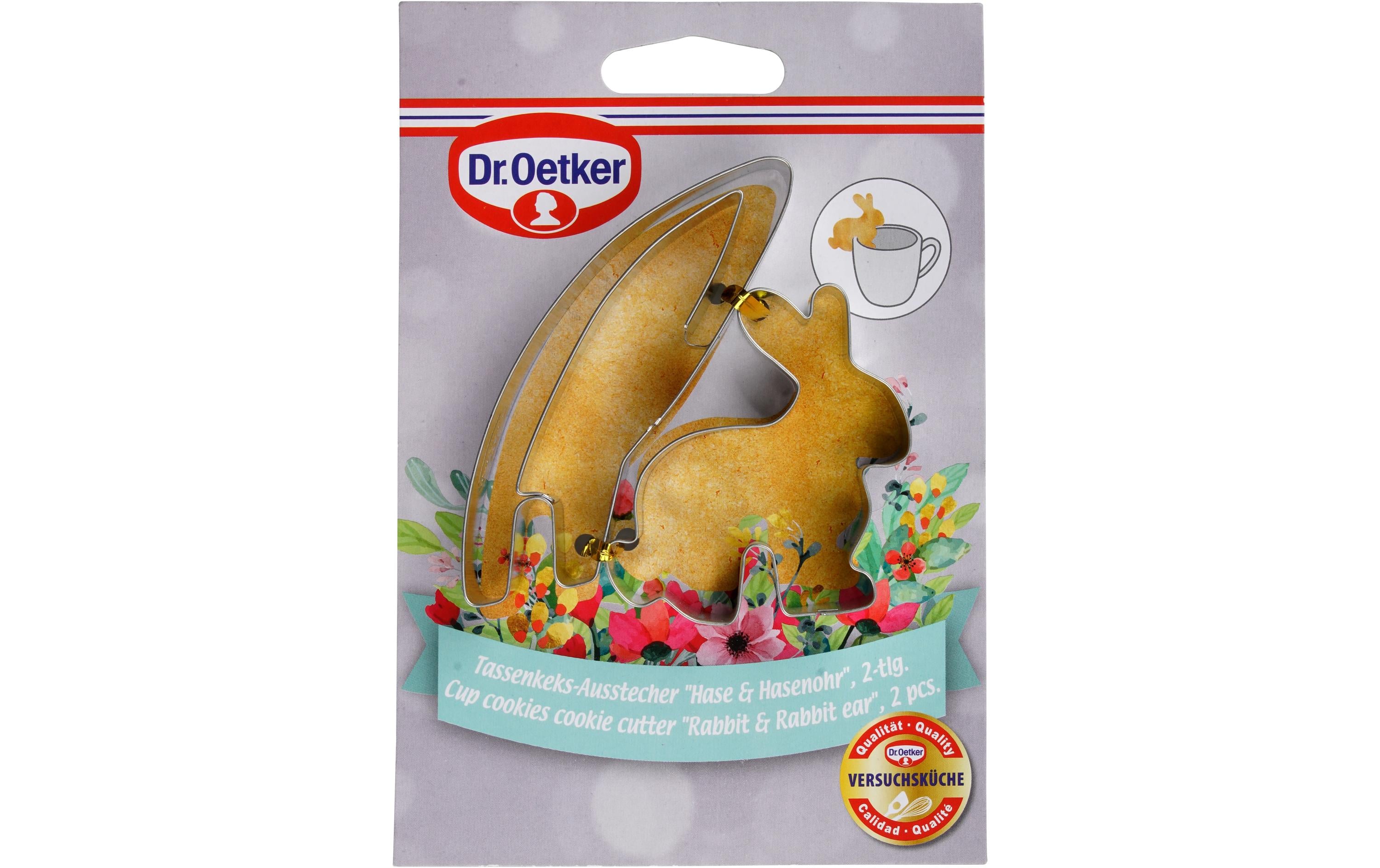 Dr.Oetker Ausstecher Tassenkeks 2er-Set, Hase und Hasenohr