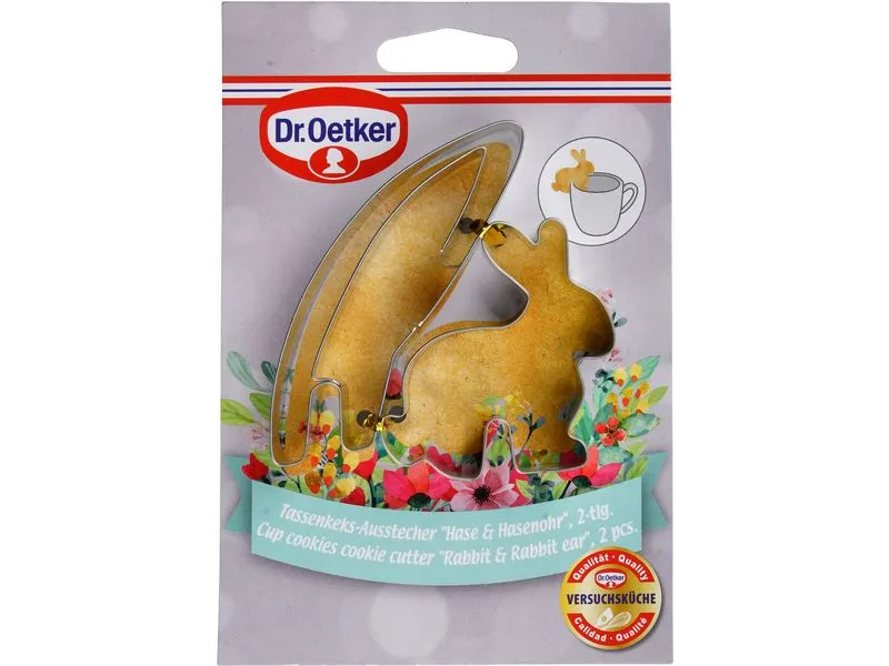Dr.Oetker Ausstecher Tassenkeks 2er-Set, Hase und Hasenohr Dr.Oetker Ausstecher Tassenkeks 2er-Set, Hase und Hasenohr