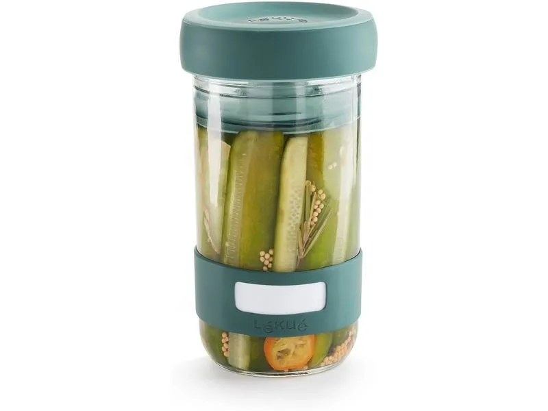 Lékué Fermentationsglas 700 ml, Glas, Blau, 2 Stück Lékué Fermentationsglas 700 ml, Glas, Blau, 2 Stück