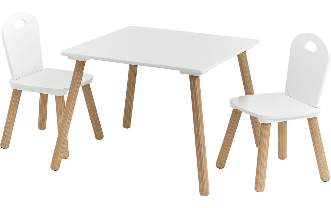 Zeller Present Sitzgarnitur für Kinder 3-teilig Nature; Weiss Zeller Present Sitzgarnitur für Kinder 3-teilig Nature; Weiss
