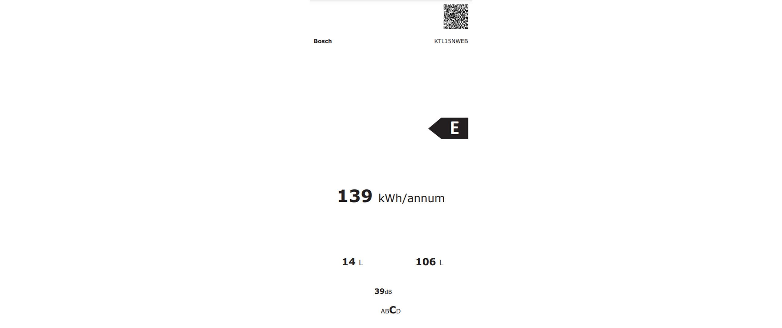 Bosch Kühlschrank KTL15NWEB Rechts