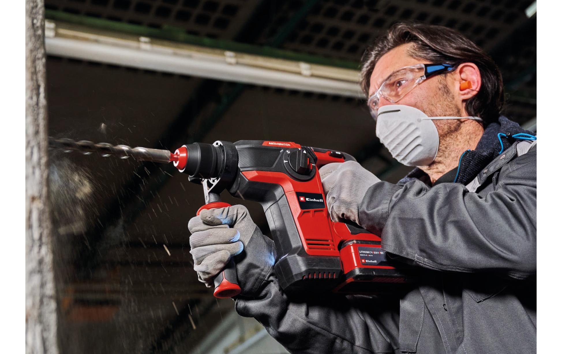 Einhell Akku-Bohrhammer TP-HD 18/28 Li BL+4 (1 x 3.0Ah+)