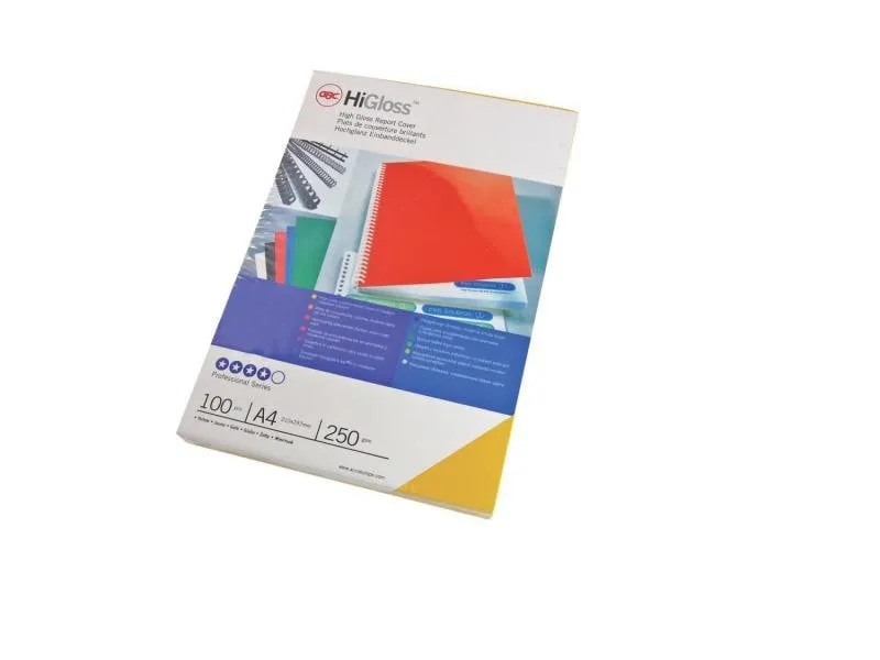 GBC Einbanddeckel HIGloss A4, 250 µm, 100 Stk., Blau GBC Einbanddeckel HIGloss A4, 250 µm, 100 Stk., Blau