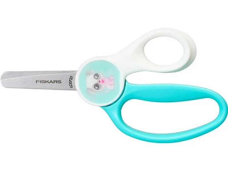 Fiskars Kinderschere Puppy 13 cm, Edelstahl, Rechtshänder
