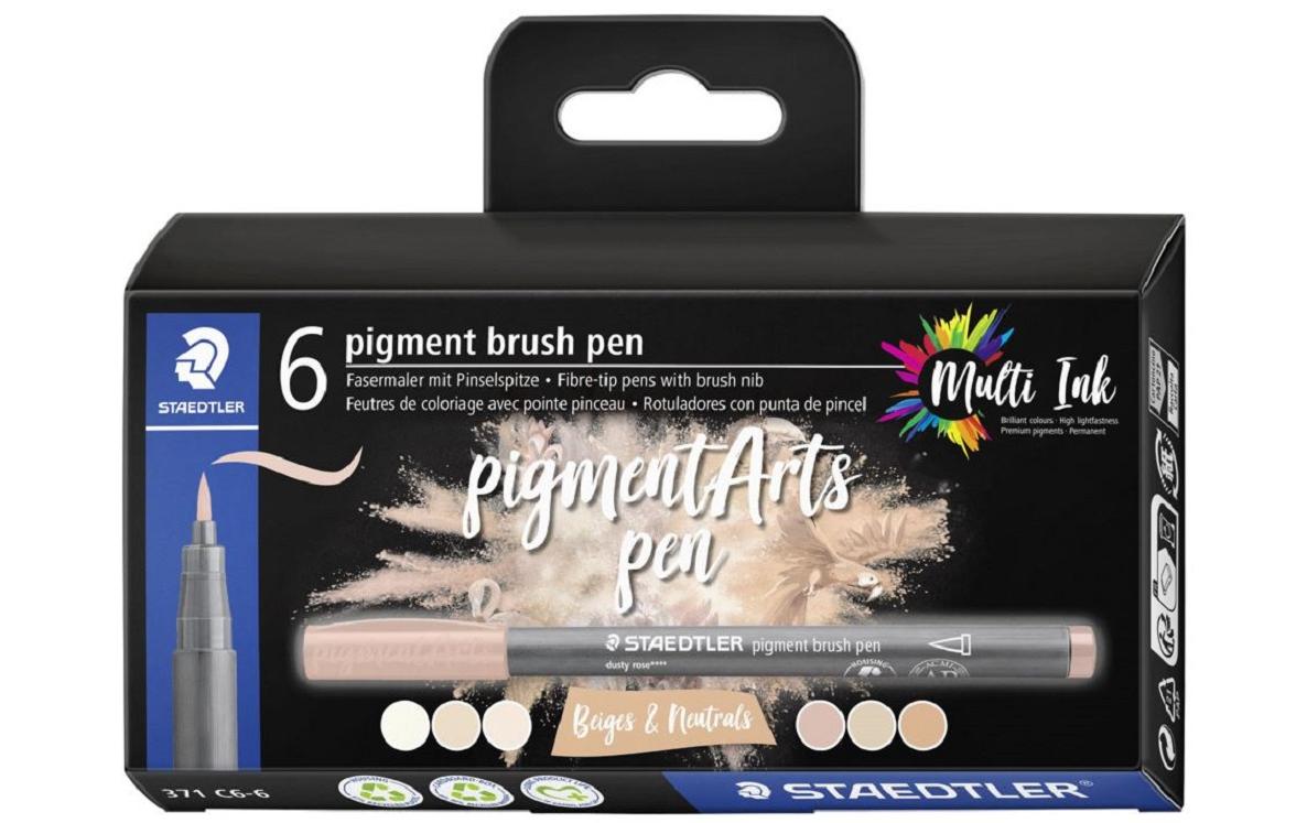 Staedtler Fasermaler Pigment Arts Brush Pen Nudes & Beiges