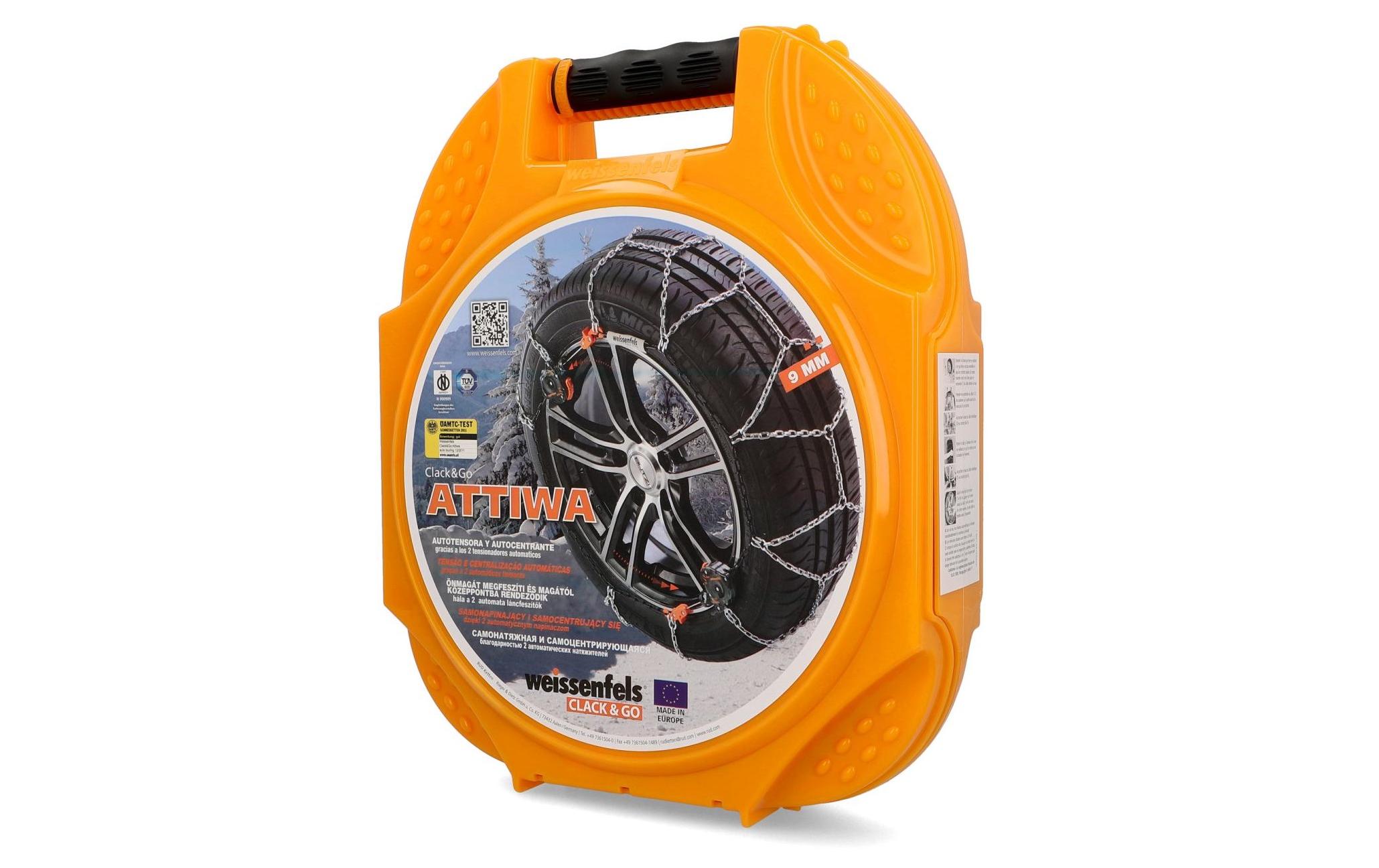 Weissenfels Stahlschneekette Attiwa Clack & Go 12