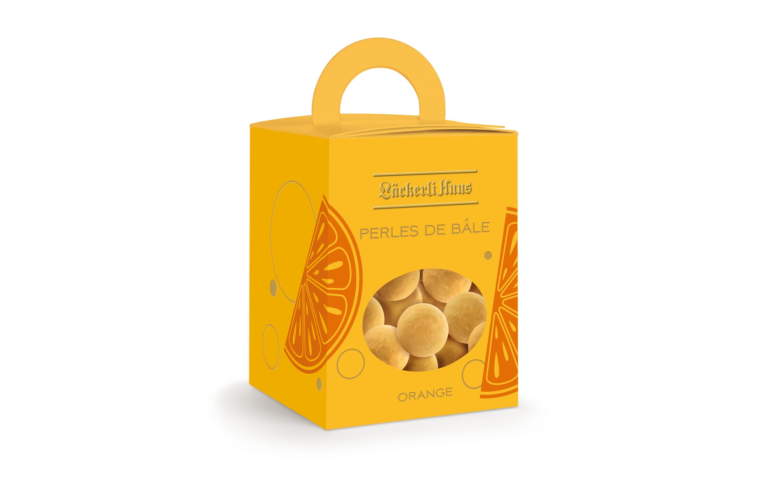 Läckerli Huus Pralinen Perles de Bâle Orange 140 g