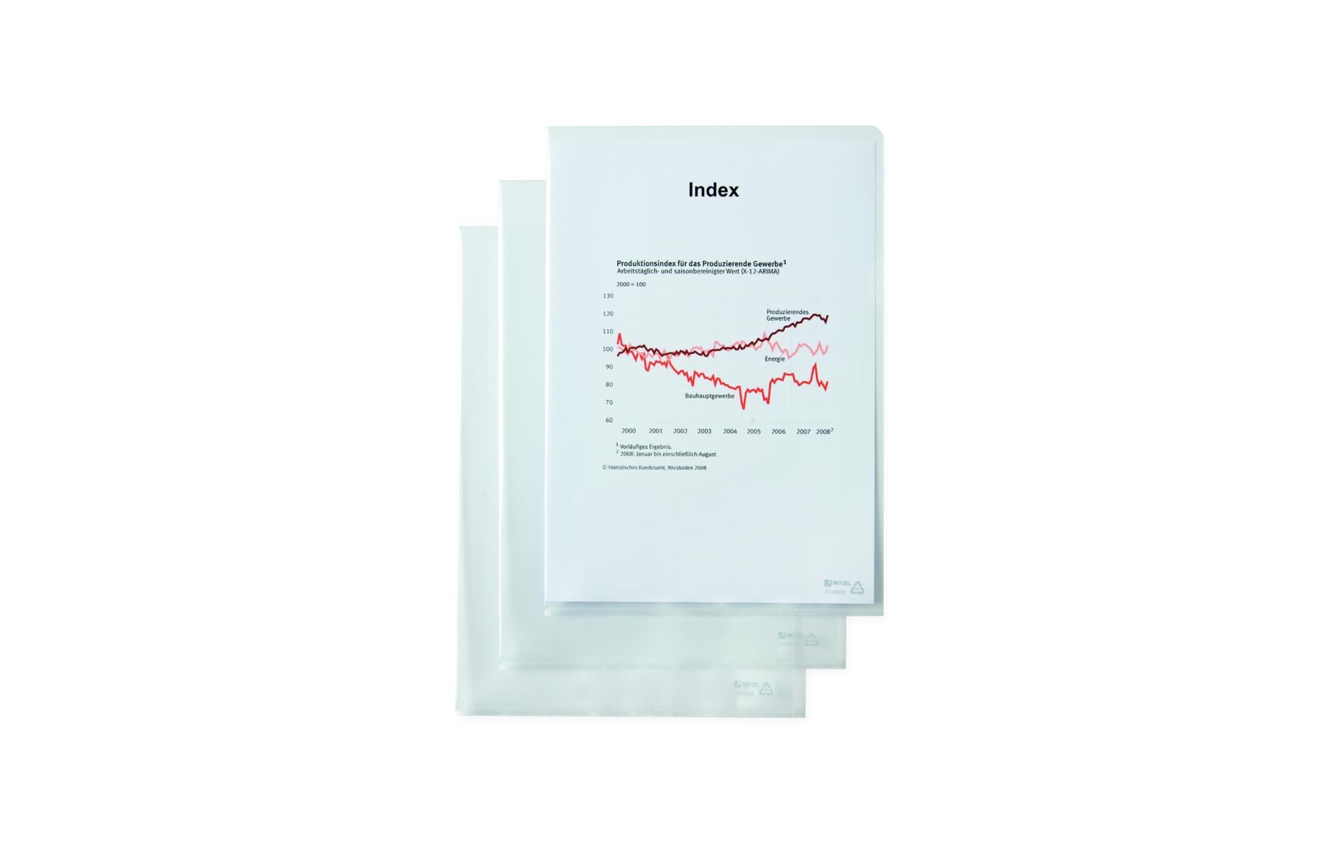 Büromaterial Sichthülle A5 Transparent, 50 Stück