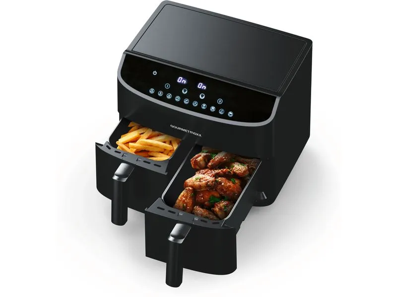 GOURMETmaxx Heissluft-Fritteuse 6 kg, Schwarz GOURMETmaxx Heissluft-Fritteuse 6 kg, Schwarz