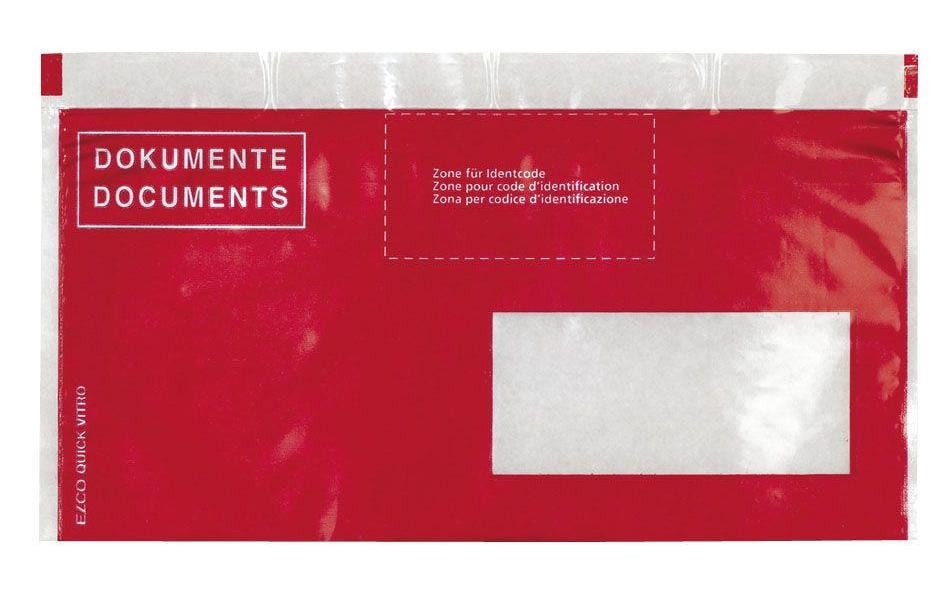 ELCO Dokumententasche Quick Vitro C5/6 Fenster rechts, 250 Stück ELCO Dokumententasche Quick Vitro C5/6 Fenster rechts, 250 Stück