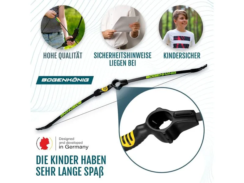 Bogenkönig Bogenschiess-Set mit Köcher 15 lbs