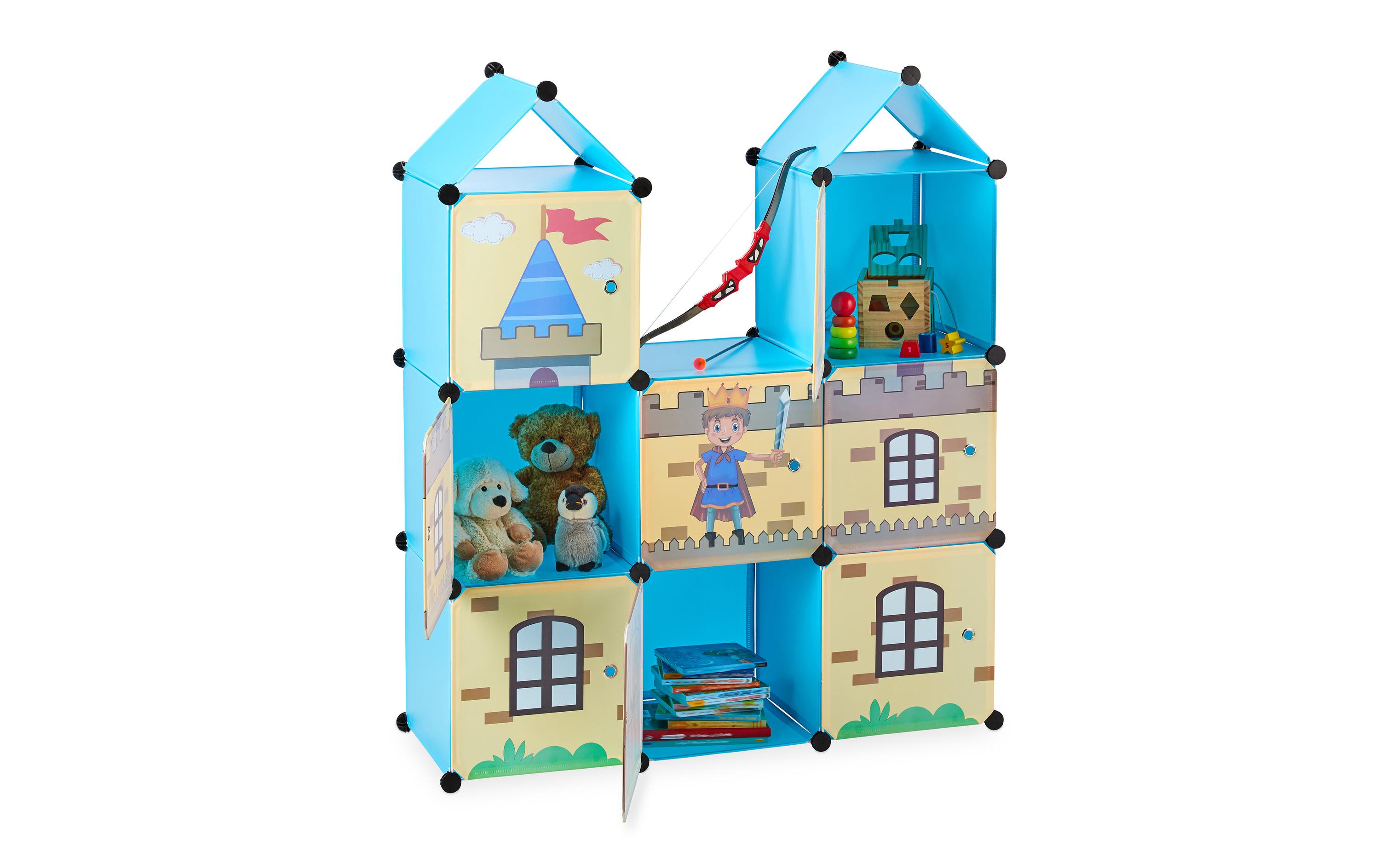 relaxdays Steckregal Kinderzimmer als Ritterburg relaxdays Steckregal Kinderzimmer als Ritterburg