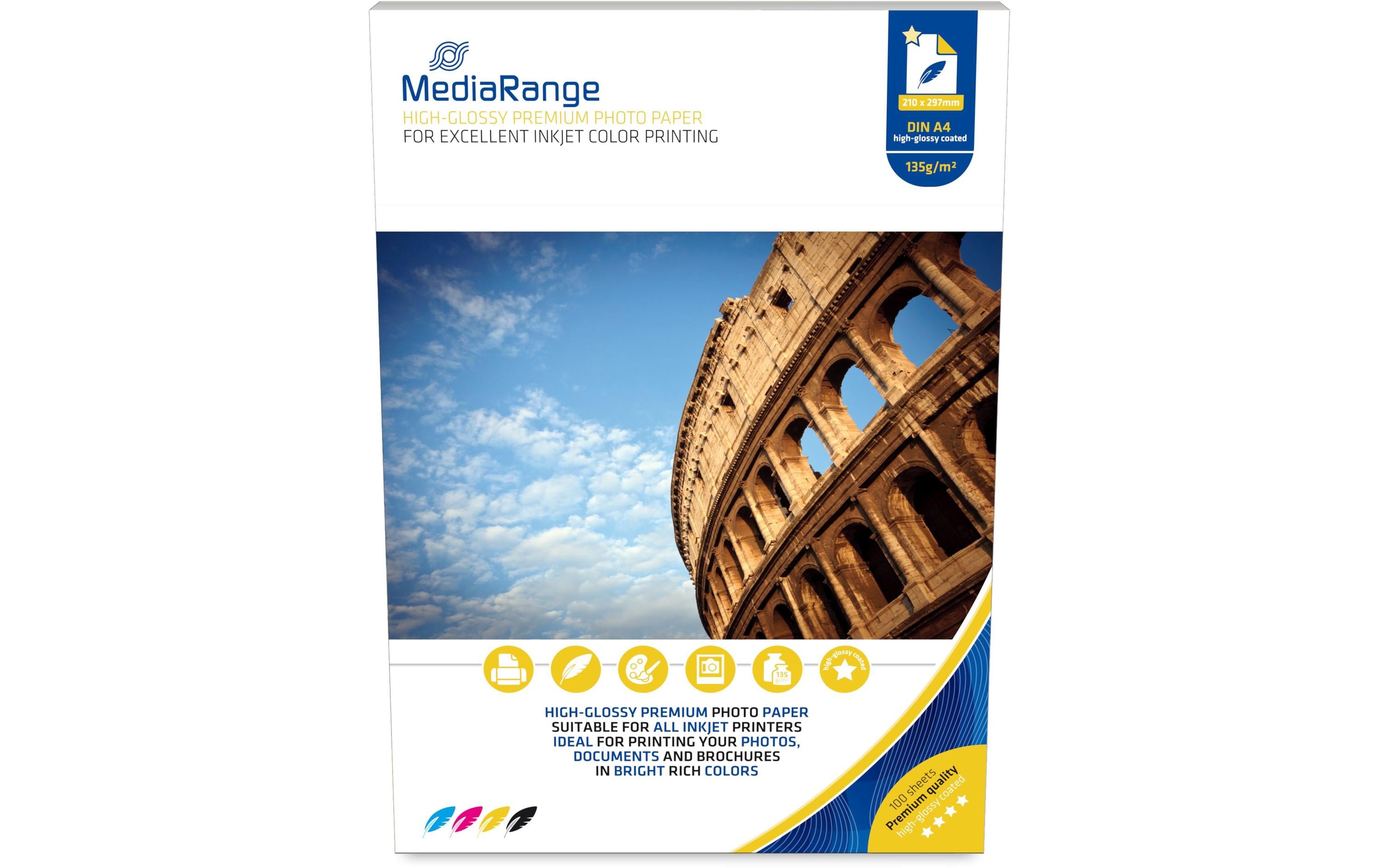MediaRange Fotopapier A4 135 g/m² 100 Stück MediaRange Fotopapier A4 135 g/m² 100 Stück