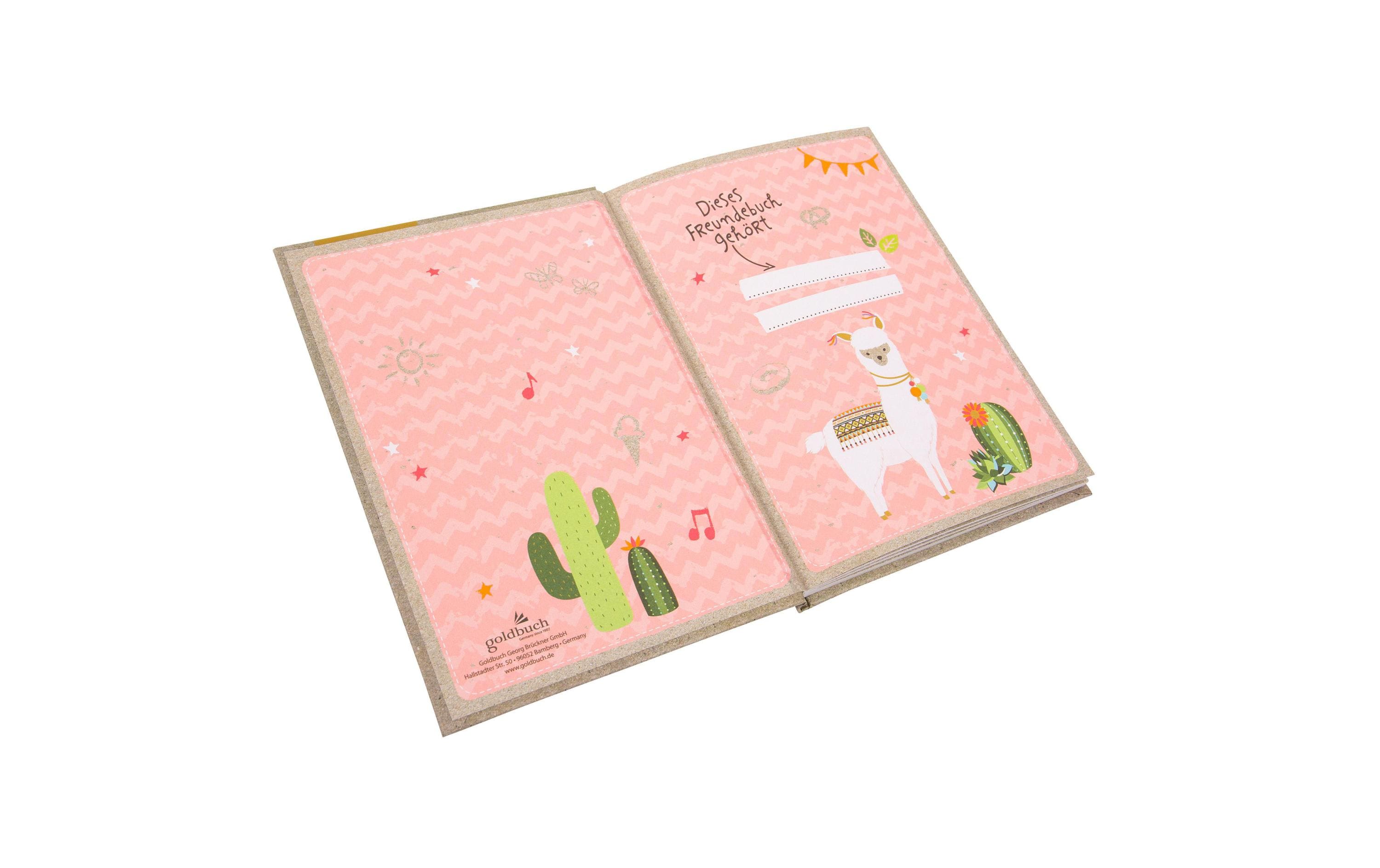 Goldbuch Freundebuch Lama Goldbuch Freundebuch Lama