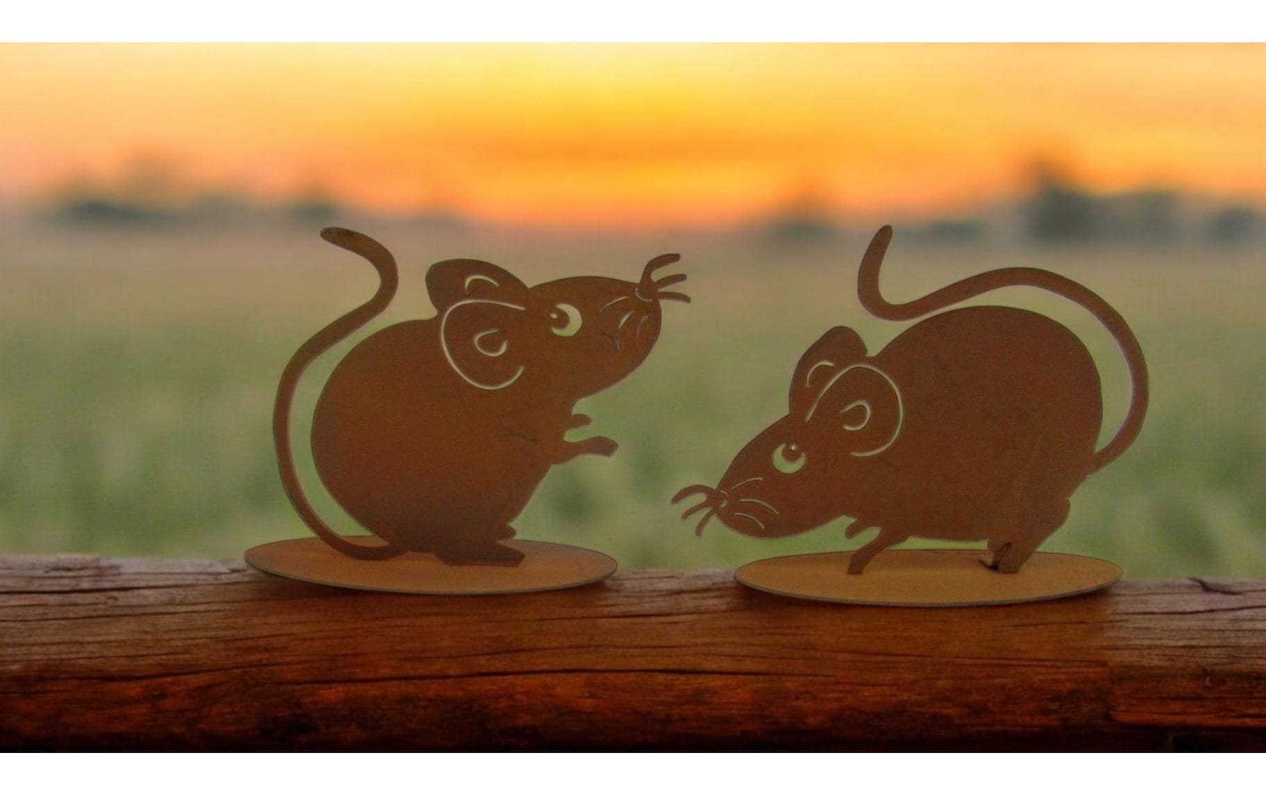 Dameco Dekofigur Mäuse 2er Set