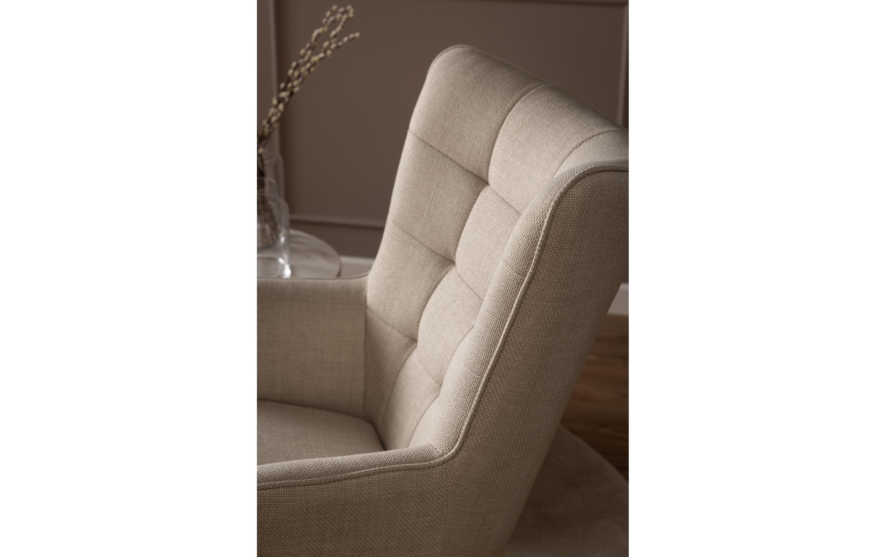 AC Design Sessel Redding Stahl/Textil, Beige