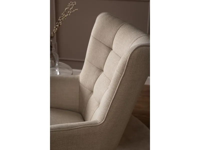 AC Design Sessel Redding Stahl/Textil, Beige AC Design Sessel Redding Stahl/Textil, Beige