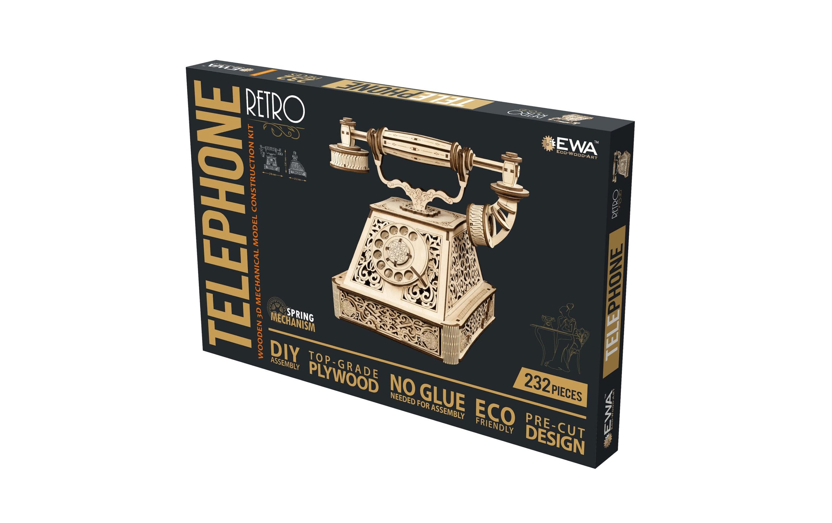 Eco-Wood-Art Bausatz Retro Telefon