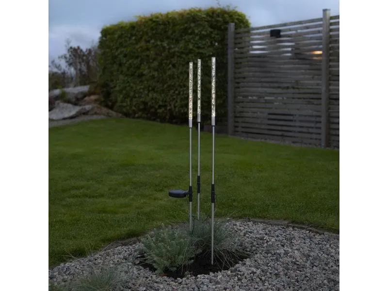 Star Trading Gartenlicht Solardekoration Bubbly, Warmweiss, 3er Set