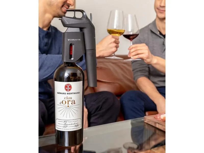 Coravin Weinausgiesser Timeless Three + 1 Stück, Schwarz