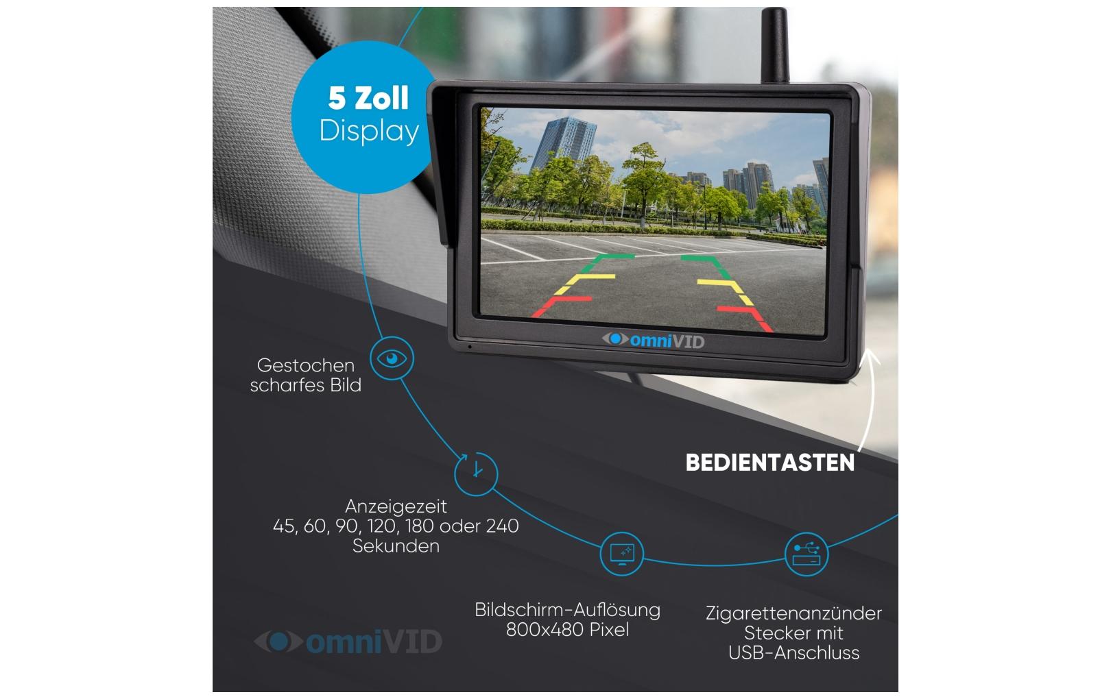 omniVID Rückfahrkamerasystem Solar 5