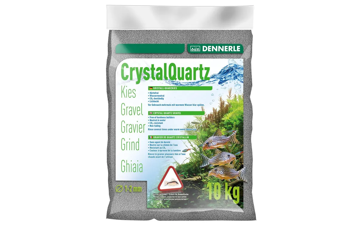 Dennerle Bodengrund Kristall-Quarzkies Schiefergrau, 10 kg Dennerle Bodengrund Kristall-Quarzkies Schiefergrau, 10 kg