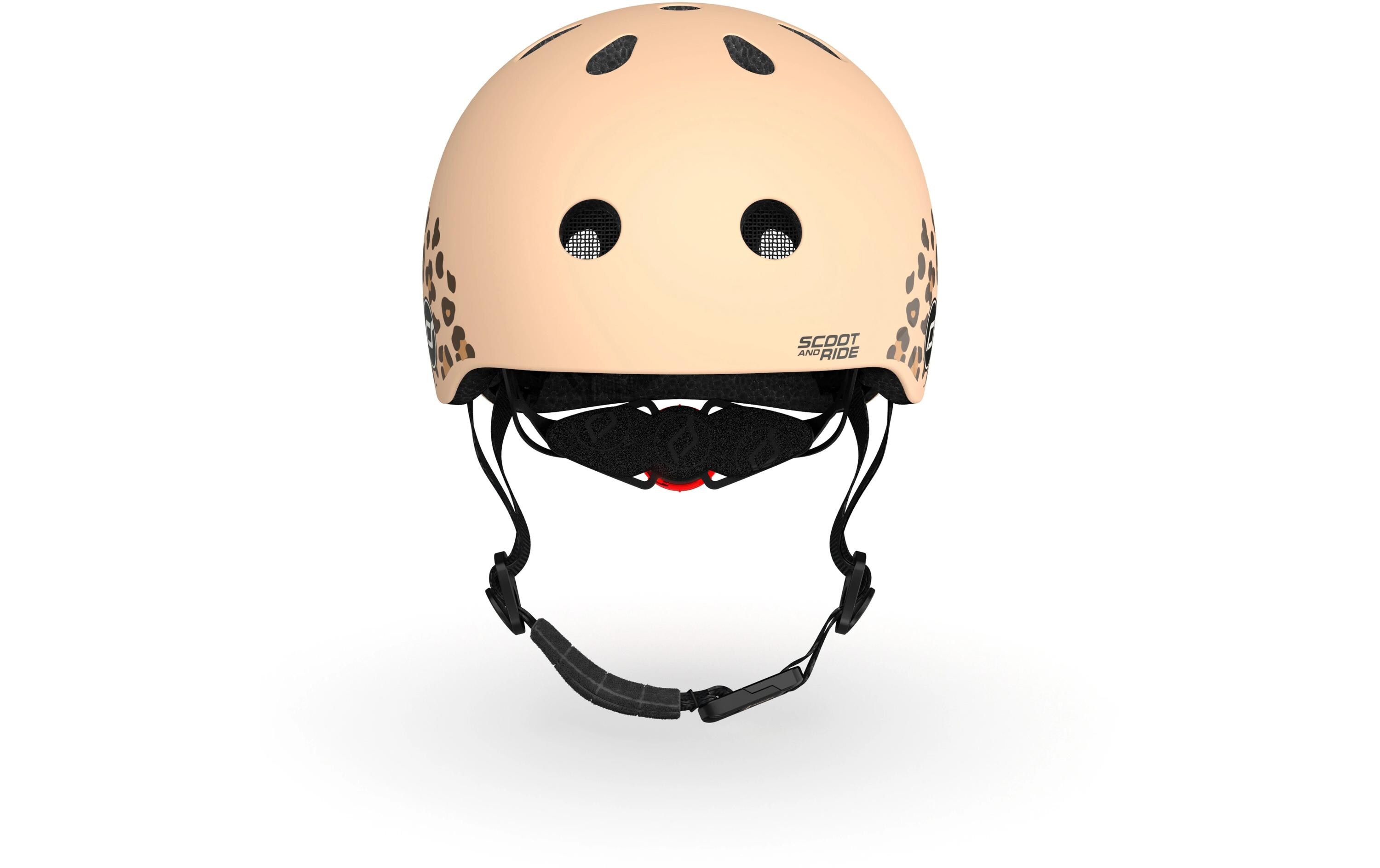 Scoot and Ride Kinderhelm Leopard Beige, XXS-S