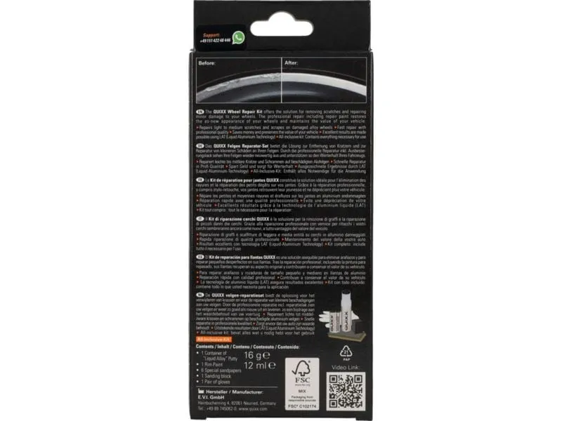 Quixx Felgen Reparatur-Set Quixx Felgen Reparatur-Set
