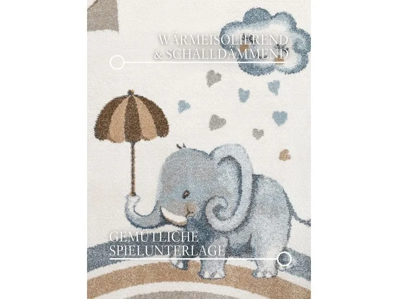 Villeroy & Boch Dekoteppich Walk like an Elephant Rainy Party 160 x 230 cm