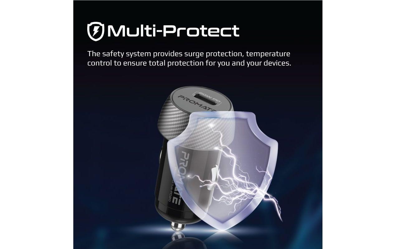 Promate Autoladegerät ProMate PowerDrive-PD20, Mini Car Charger