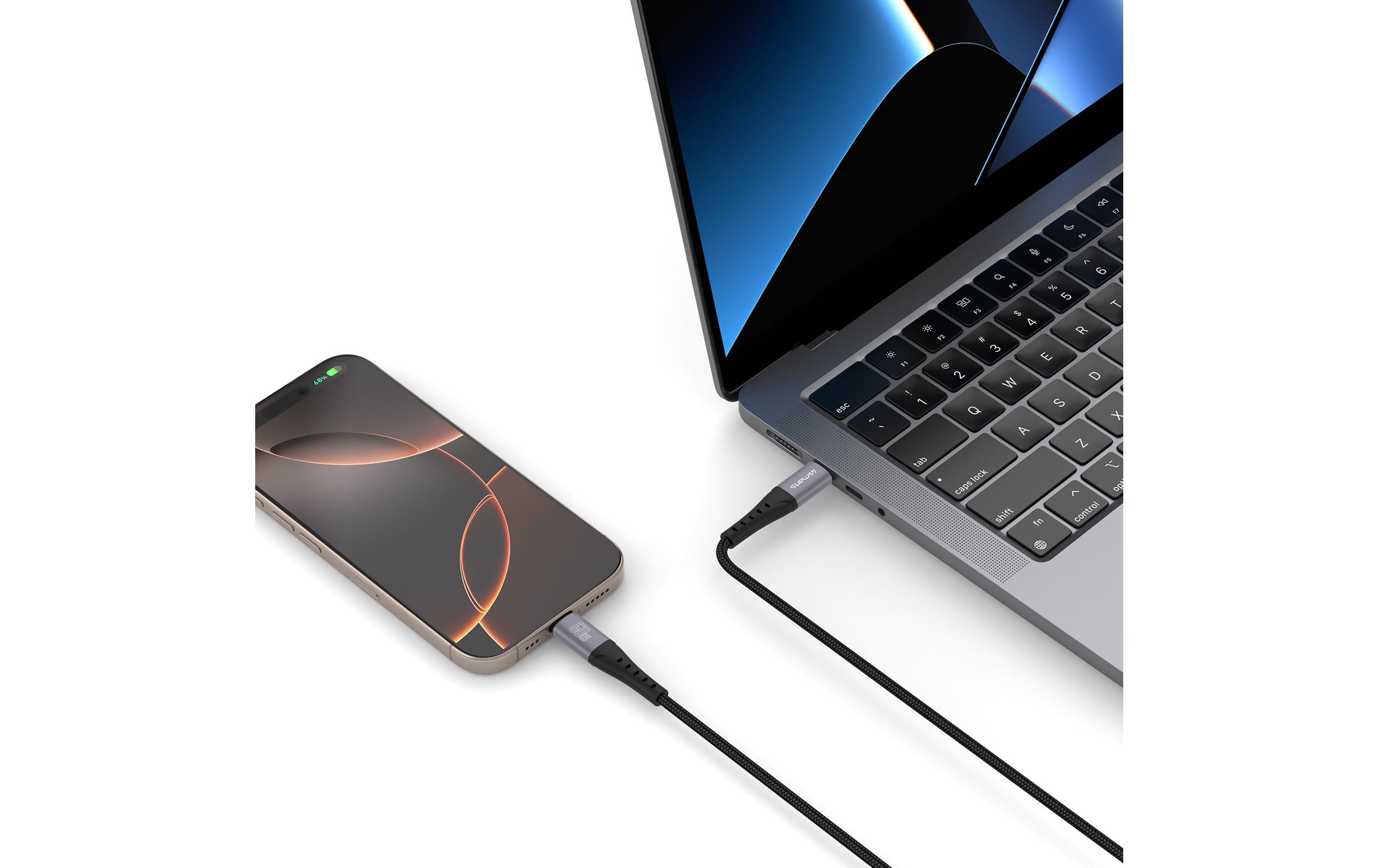 4smarts USB 2.0-Kabel Data and charging cable USB C - USB C 1.5 m