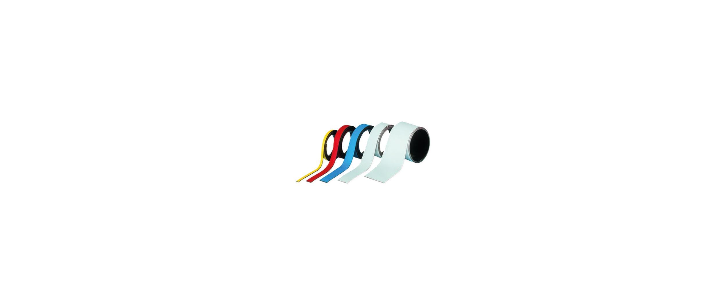 Magnetoplan Magnetband PVC 20 mm x 1 m, Weiss