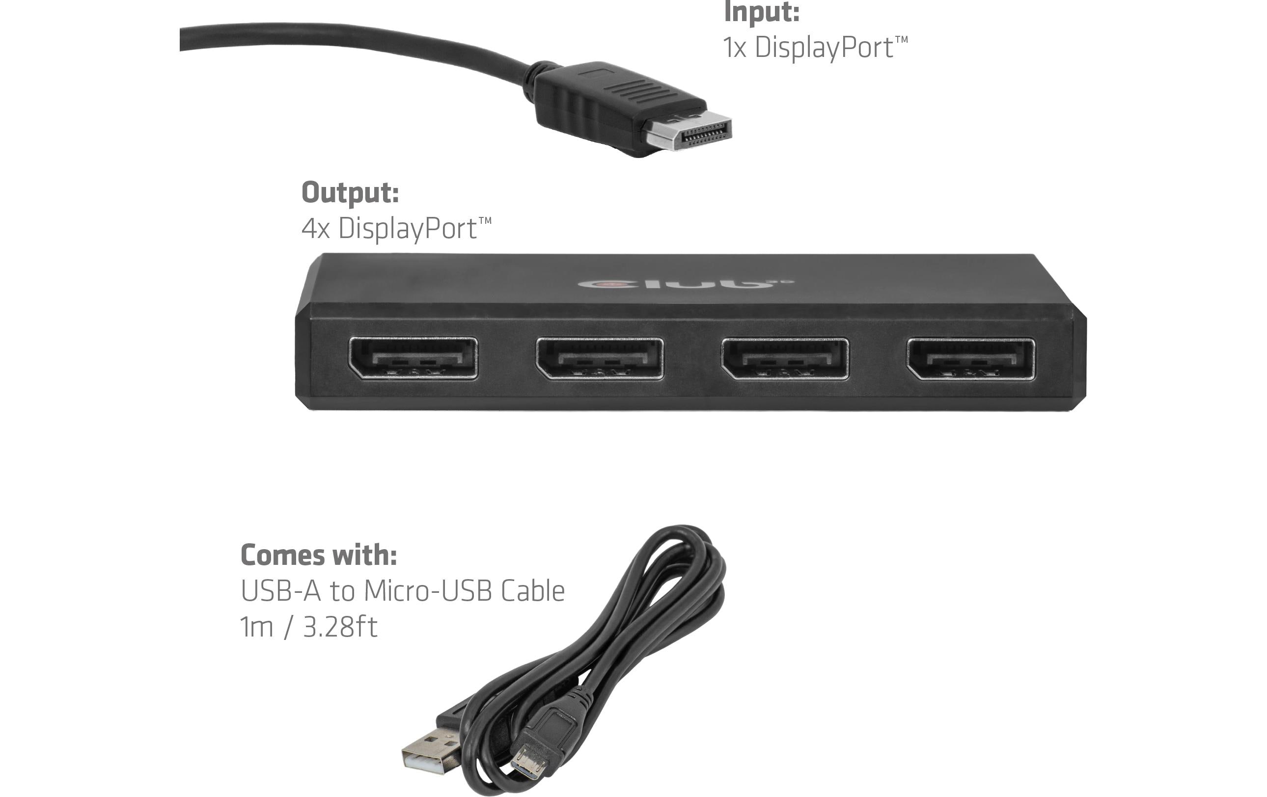 Club 3D Adapter CSV-7400 DisplayPort - DisplayPort