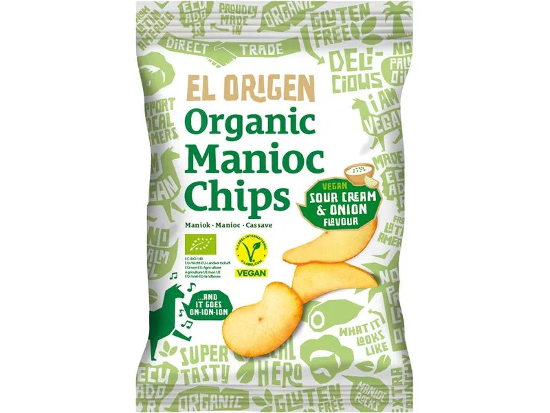 El Origen Maniok-Chips Sour Cream & Onion 60 g