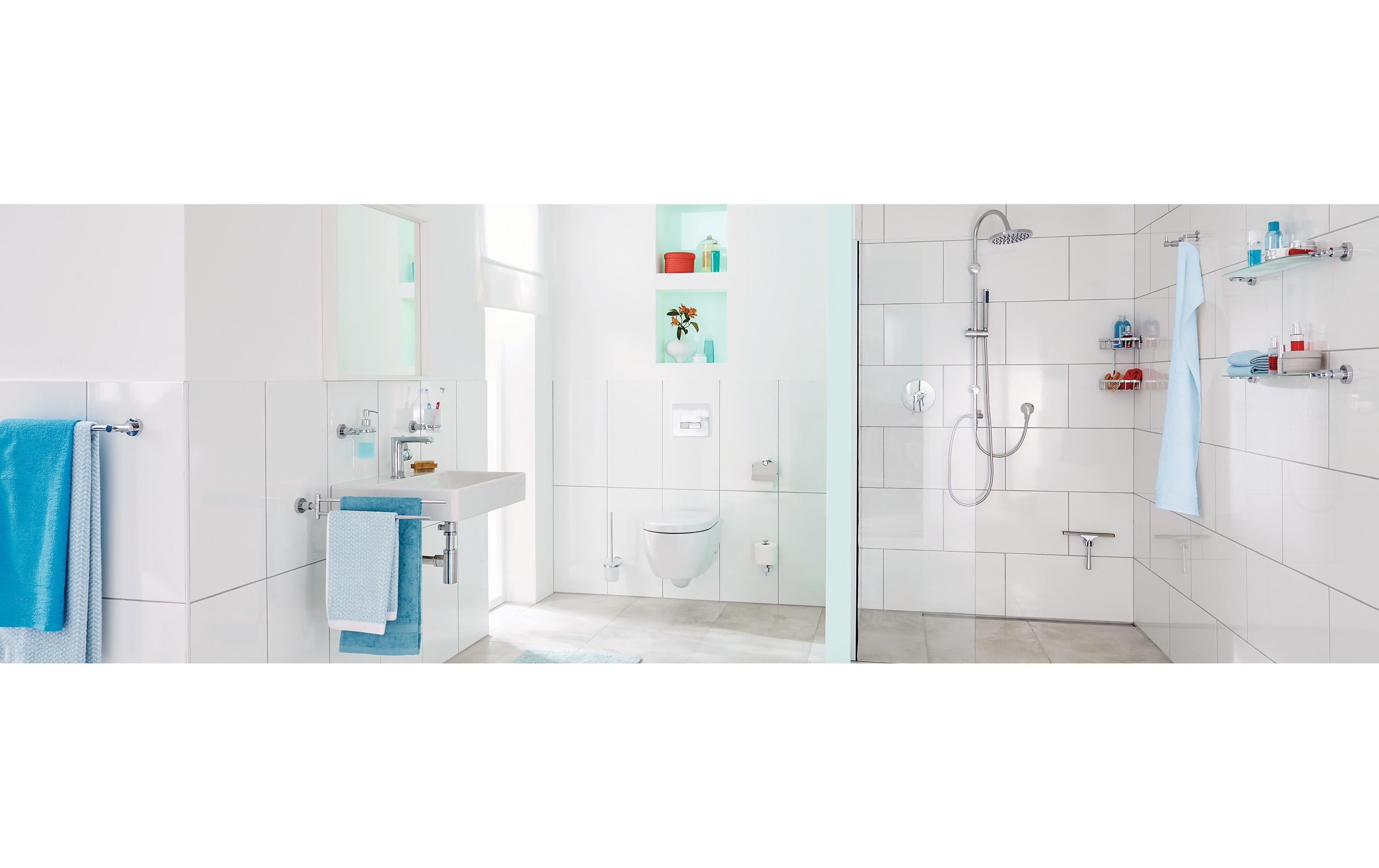 tesa Loxx Seifenablage ohne Bohren, silber