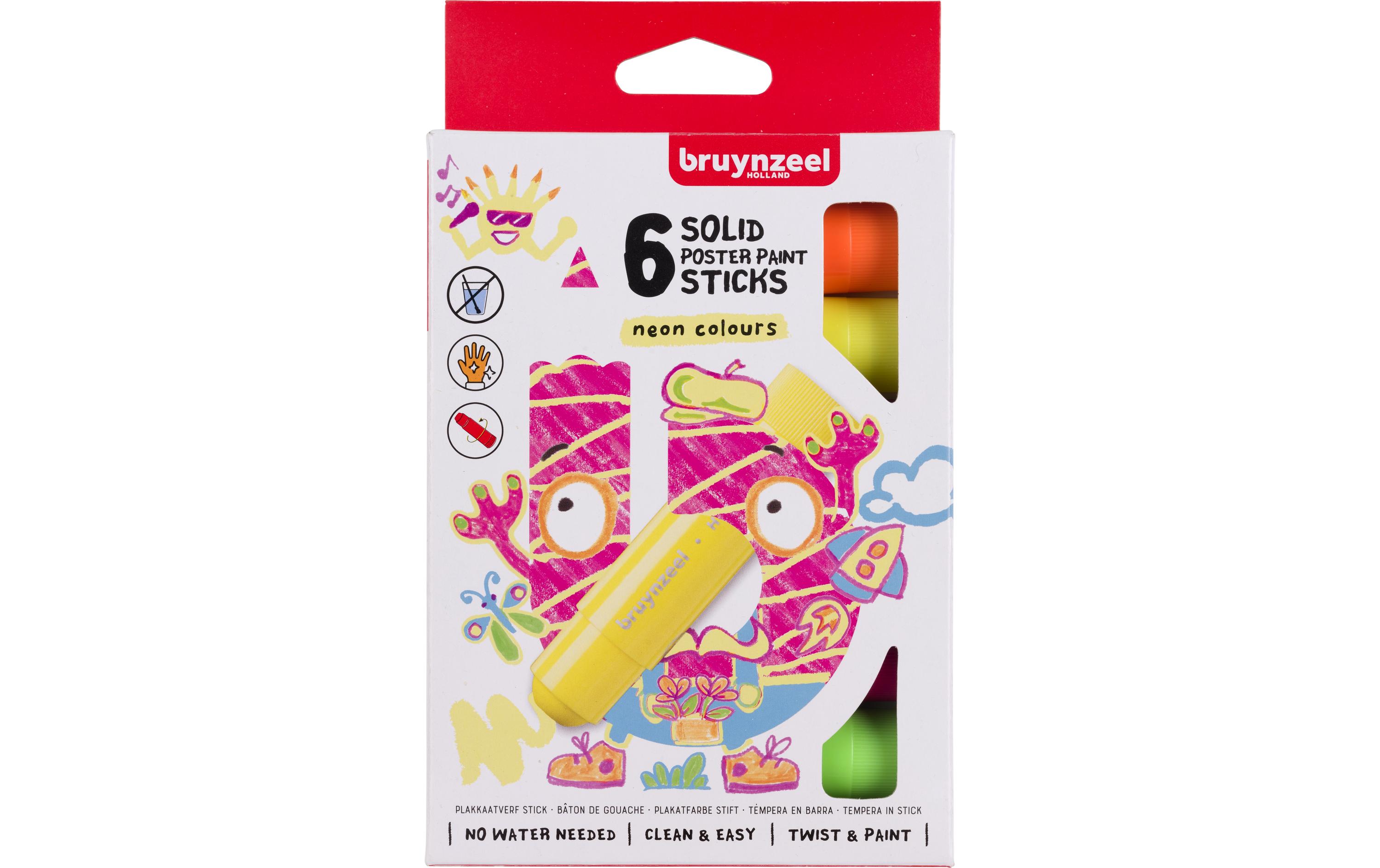 Bruynzeel Posterfarbe Neon 6 Stück