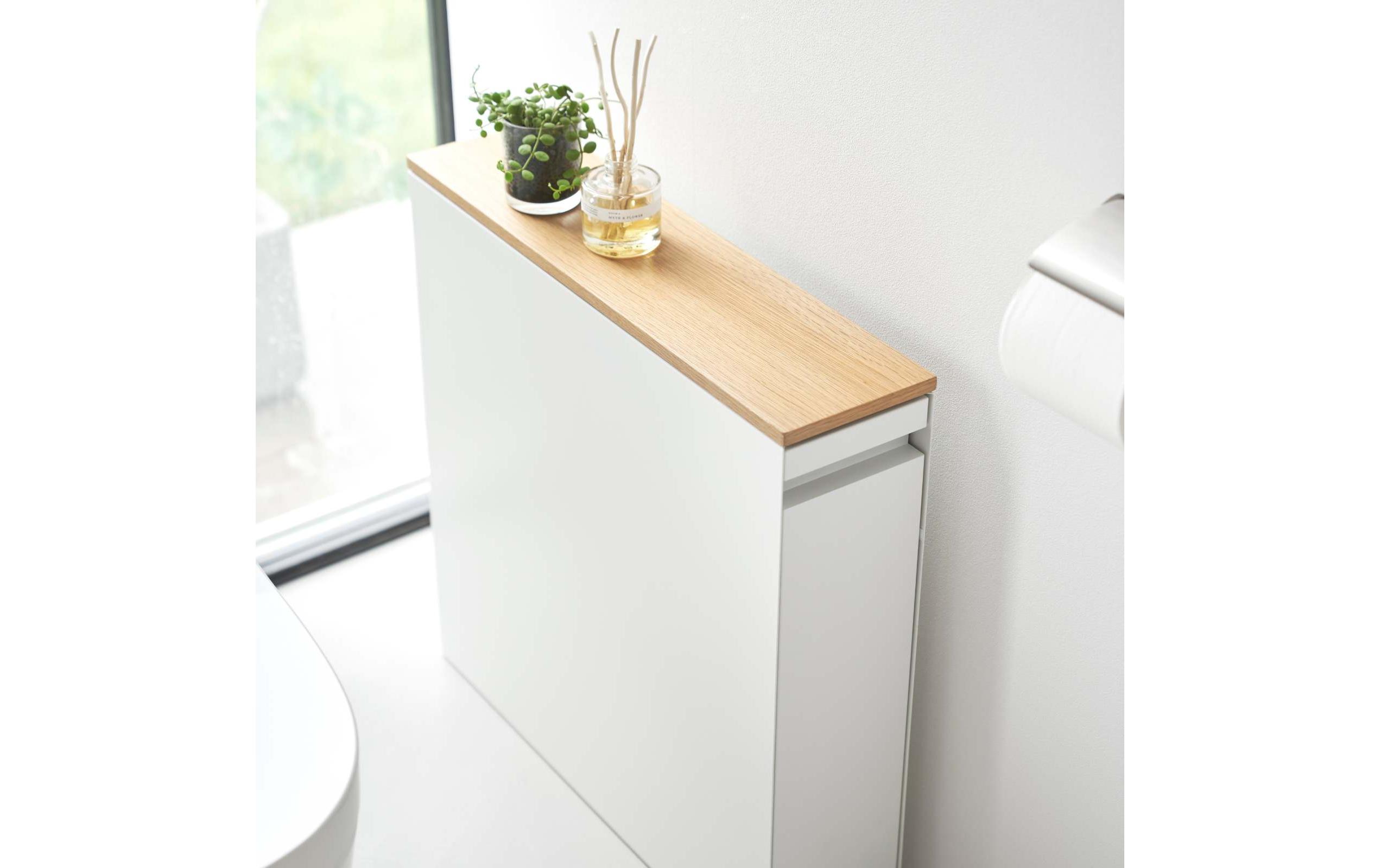 Yamazaki Badezimmerregal Tower 56 x 55 cm, Weiss