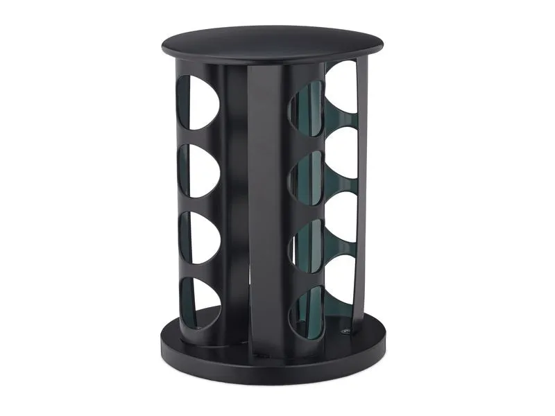 relaxdays Gewürzkarussell 16er Set Schwarz/Transparent relaxdays Gewürzkarussell 16er Set Schwarz/Transparent