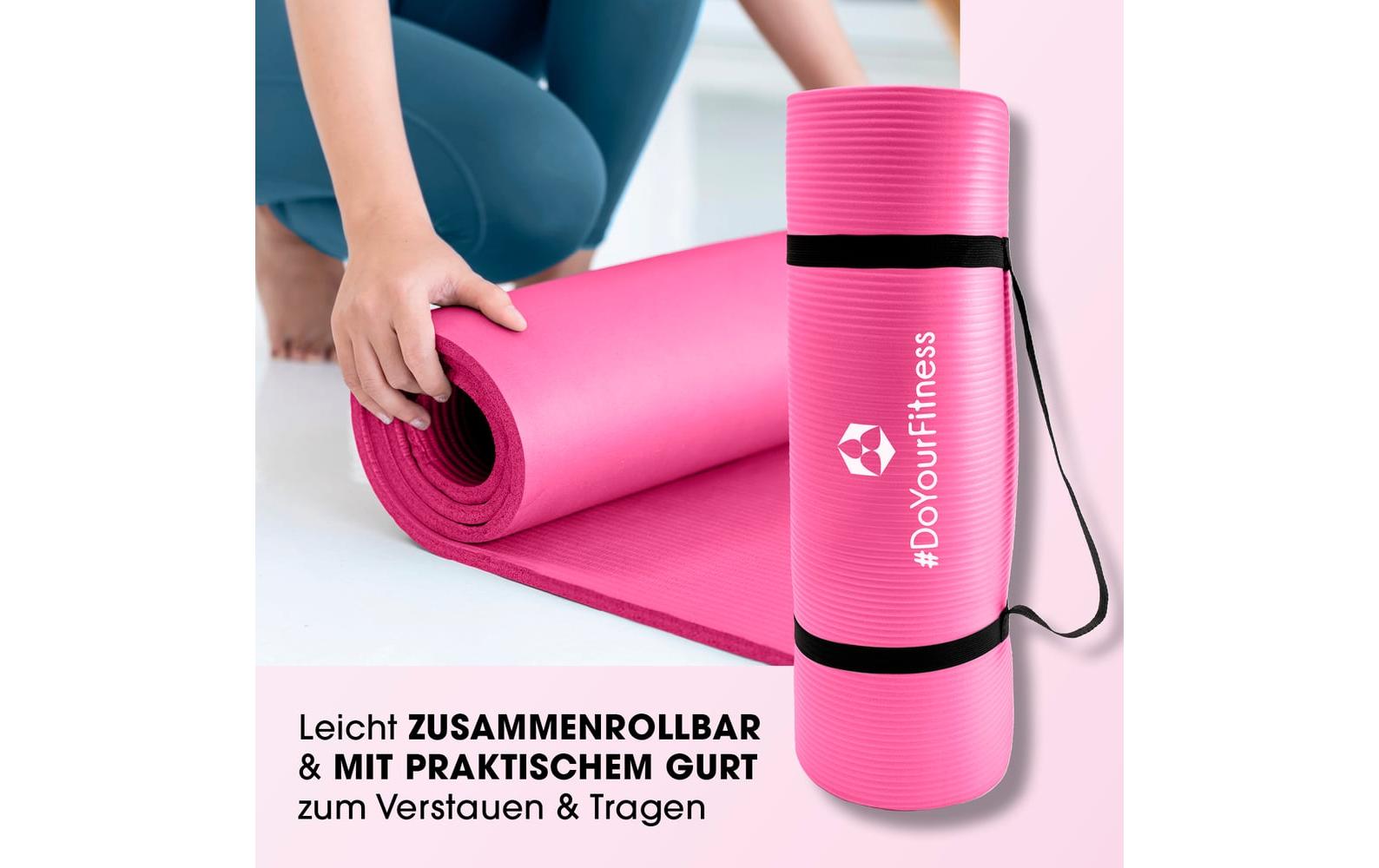 World Fitness Fitnessmatte Yamuna 183 cm x 61 cm, Pink