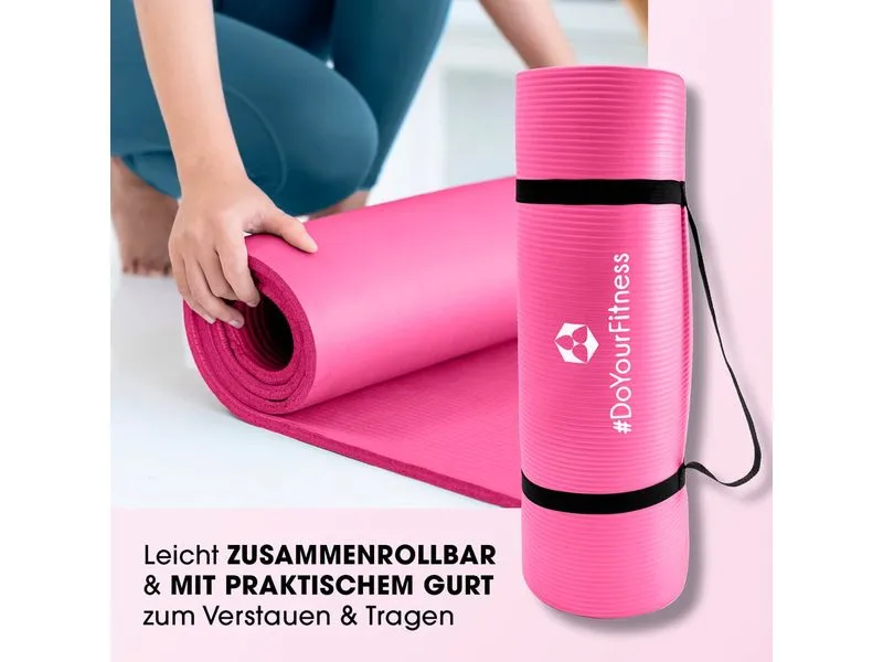 World Fitness Fitnessmatte Jivan 183 cm x 61 cm, Pink World Fitness Fitnessmatte Jivan 183 cm x 61 cm, Pink