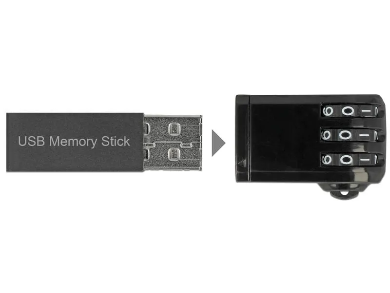 Navilock Sicherheitsschloss USB mit Zahlencode Navilock Sicherheitsschloss USB mit Zahlencode