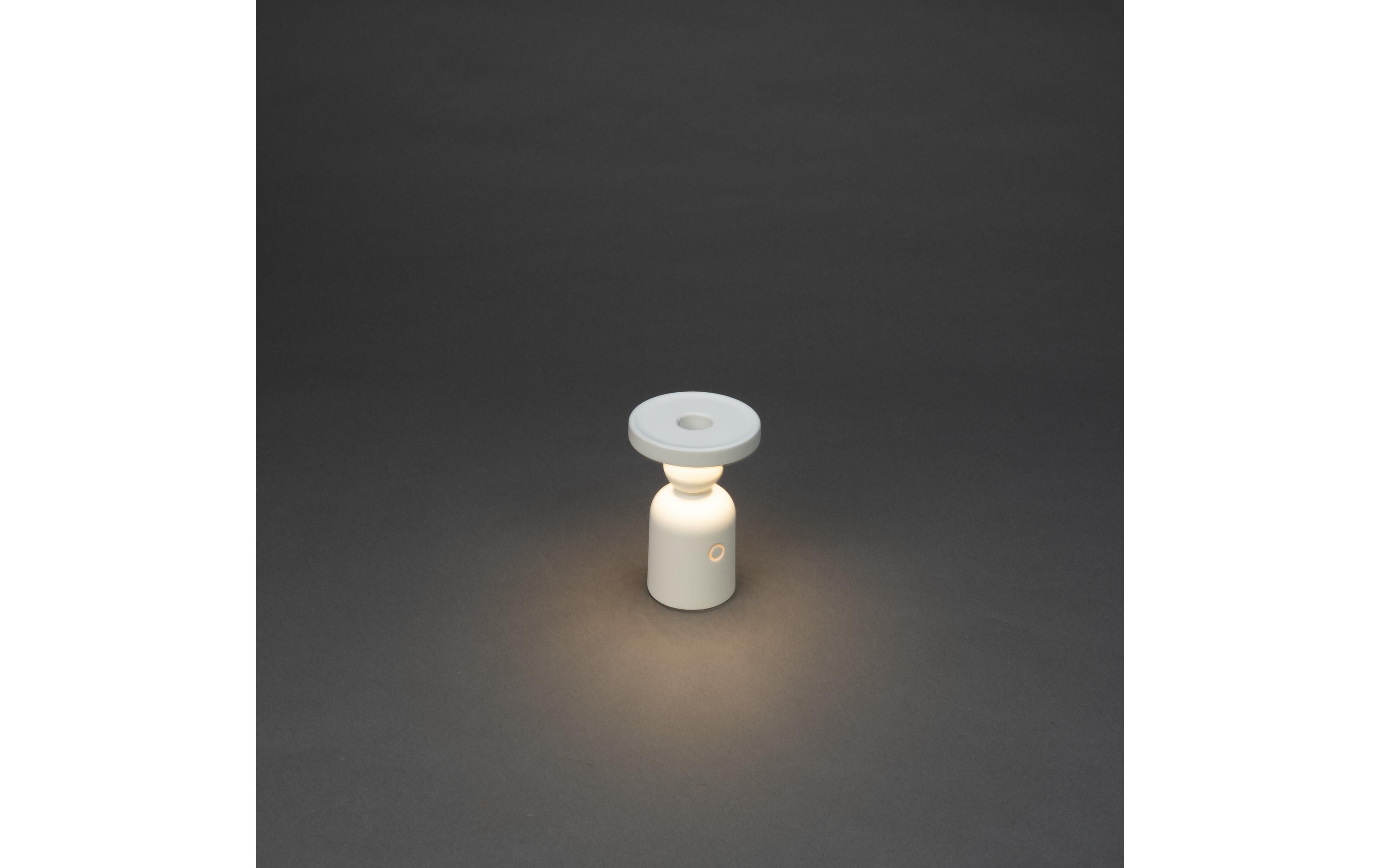 Konstsmide Nantes USB-Kerzenhalter - Weiss