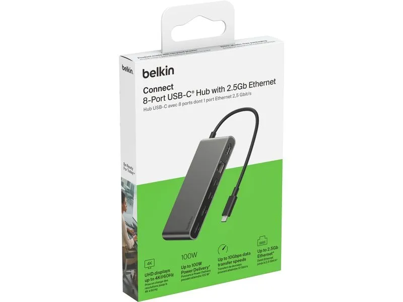 Belkin Dockingstation Connect 8-in-1 USB-C Hub Belkin Dockingstation Connect 8-in-1 USB-C Hub