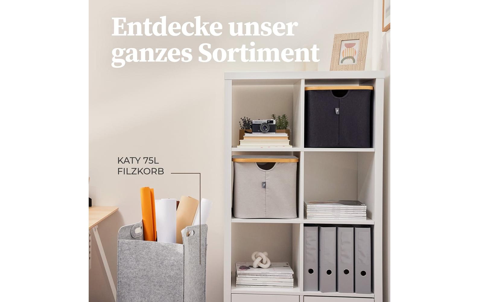 Hennez Aufbewahrungskorb Adrian Grau/Dunkelgrau, 40 l