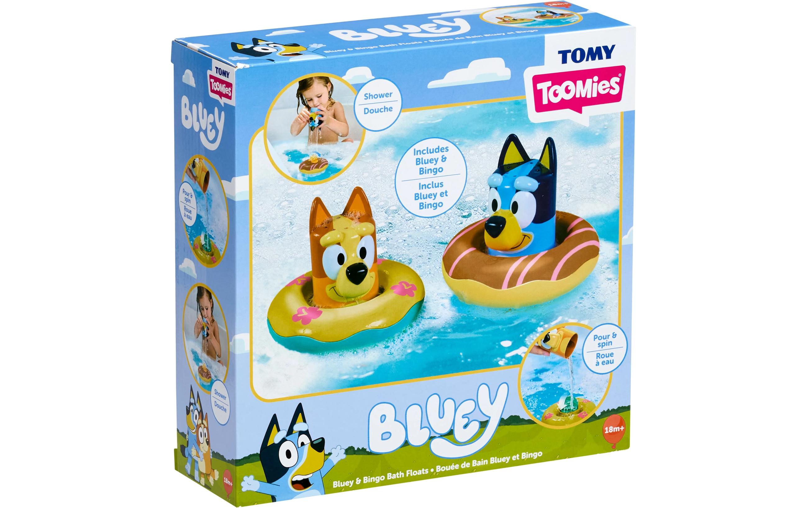 Tomy Badespielzeug Bluey Badeinsel 2-er Pack