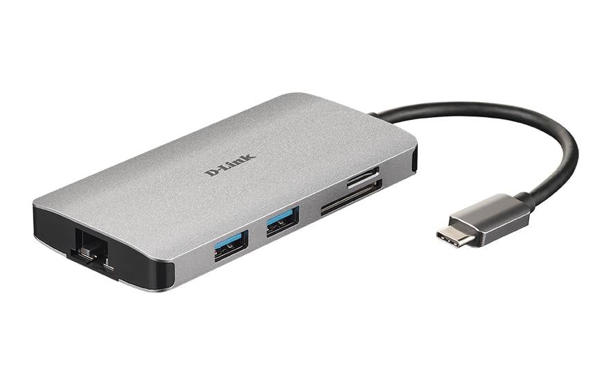 D-Link Dockingstation DUB-M810 USB/HDMI/RJ45/Kartenleser/USB‑C Lade D-Link Dockingstation DUB-M810 USB/HDMI/RJ45/Kartenleser/USB‑C Lade