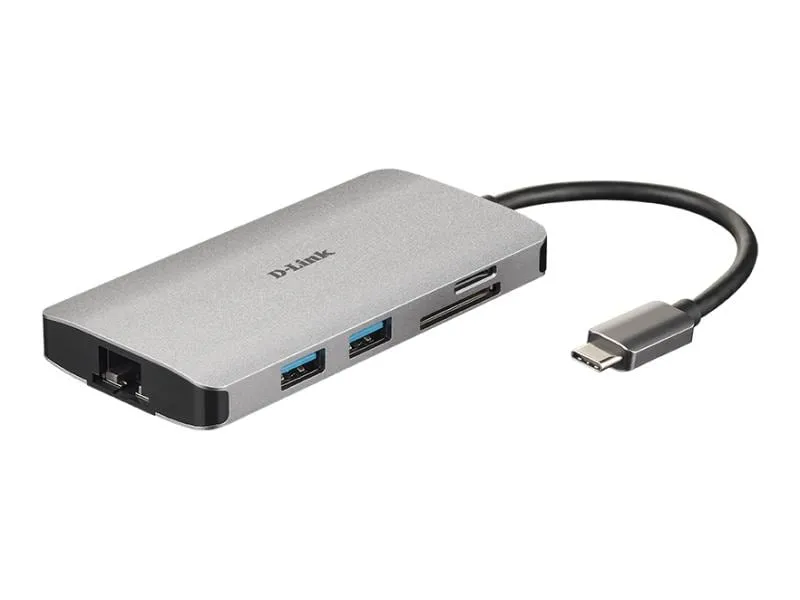 D-Link Dockingstation DUB-M810 USB/HDMI/RJ45/Kartenleser/USB‑C Lade D-Link Dockingstation DUB-M810 USB/HDMI/RJ45/Kartenleser/USB‑C Lade